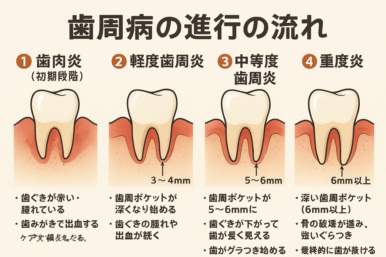 歯肉炎・歯周炎・歯槽膿漏について